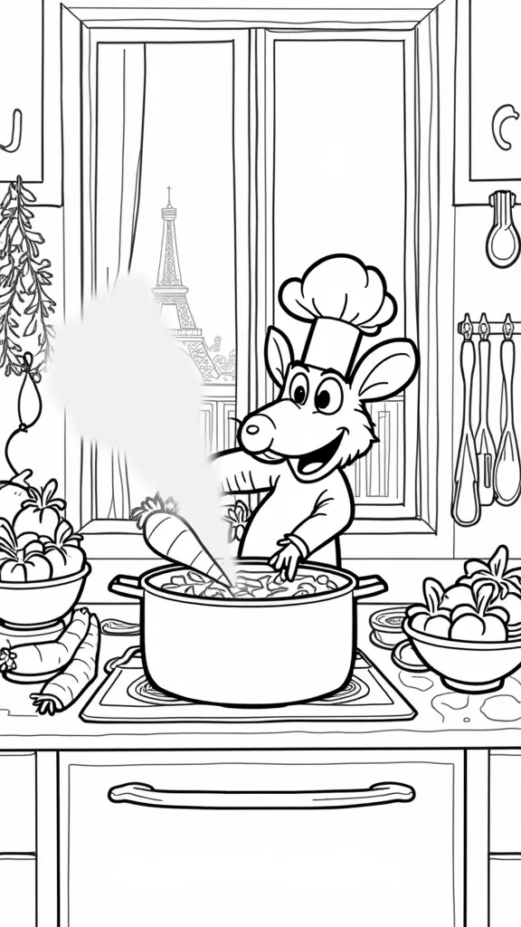 coloriage ratatouille